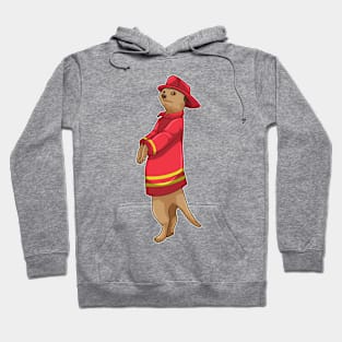 Meerkat as Firefighter with Helmet Hoodie